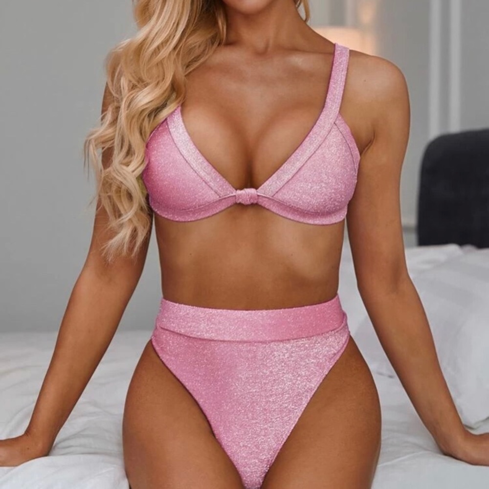 Sparkly triangle bikini
